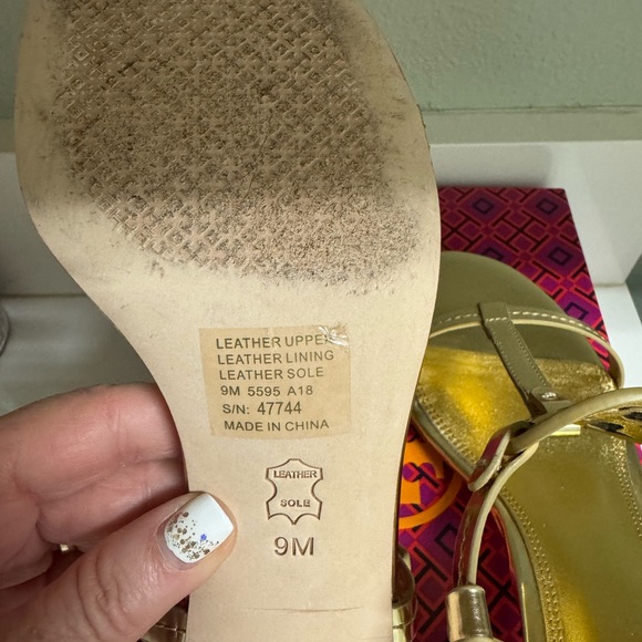 Tory Burch Miller 65 Espadrille Sandal- Mirror Metallic - Picture 5 of 8